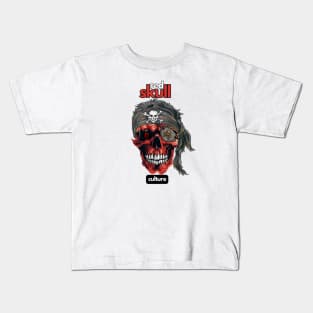 Red Skull Culture, Festival t-shirt, Unisex t-shirt, tees, men's t-shirt, women's t-shirt, summer t-shirt, trendy t-shirt, pirate t-shirts Kids T-Shirt